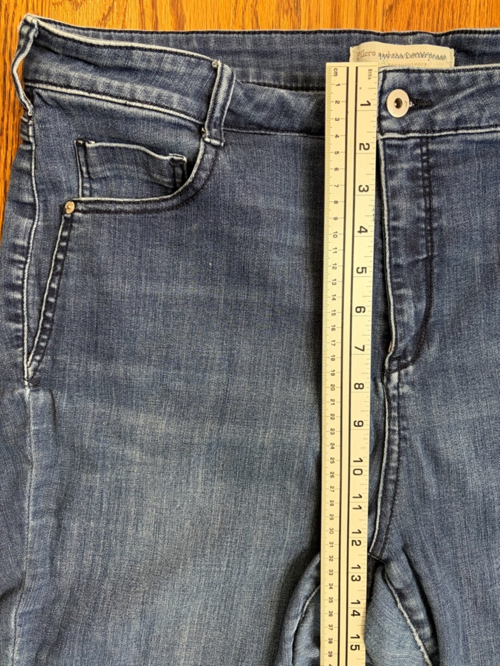 Anthropologie Pilcro Dark Blue Cropped Stretch Skinny Jeans - Picture 5 of 11